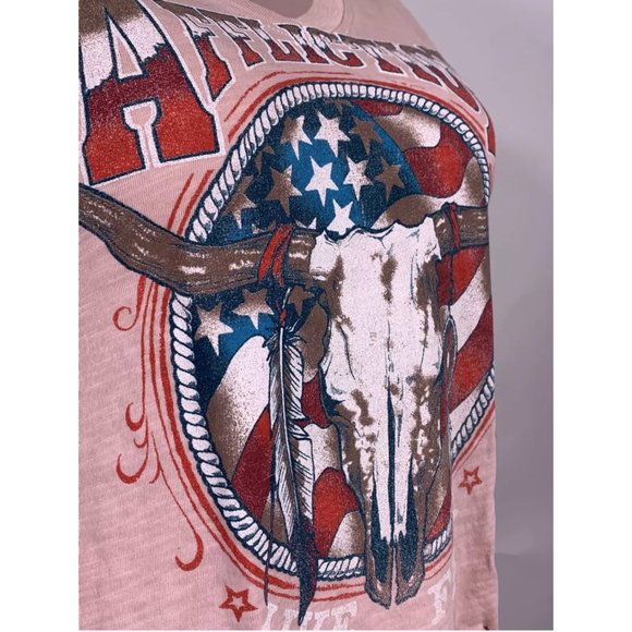 AFFLICTION Women's T-Shirt S/S DESERT RIDE Tee - Picture 6 of 9